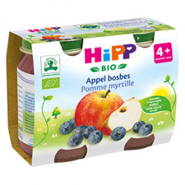 Pommes myrtilles Bio dès 4 mois 2 x 190 g