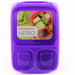 Boîte alimentaire avec poignée et compartiments