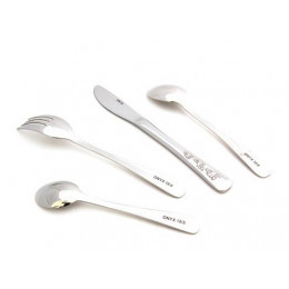 Couverts inox pour enfant 4 pièces canard