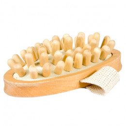 Brosse anti cellulite en bois