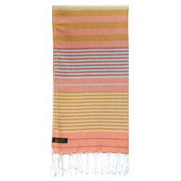 Fouta Sud en coton Bio Terra Cotta 100 x 200 cm