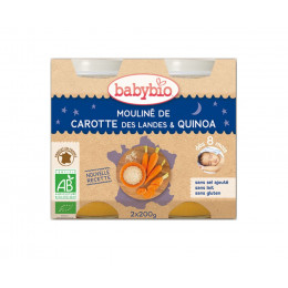 Mouliné de carotte des Landes et quinoa (dès 8 mois) 2 x 200 g