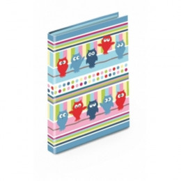 Classeur 2 anneaux - format A4 "Hiboux" *