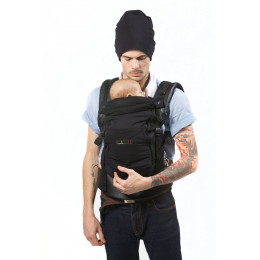 PhysioCarrier cuir artificiel noir et poche noir *