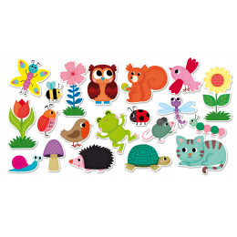 Magnets du jardin en bois - à partir de 2 ans