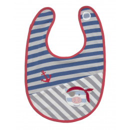 Bavoir en coton BIO - Cochon pirate