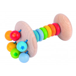 Hochet poignée "Arc-en-ciel" - à partir de 4 mois