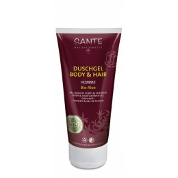 Gel douche homme corps et cheveux - aloe BIO 200 ml
