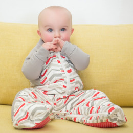 Pyjama / sac de couchage - Flèches rouges TOG 2.5 / 2-12 mois *