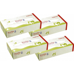 4 x Mouchoirs en papier recyclé - Boîte de 100