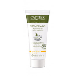 Crème mains argile blanche BIO 30 ml
