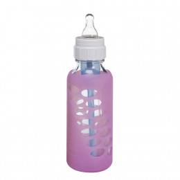 Manchon de protection pour biberons en verre - Rose - Grand *
