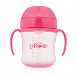 Gobelet de transition à bec souple - 180 ml - rose