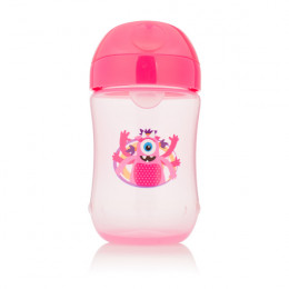 Gobelet à bec souple pour tout-petits - 270 ml - rose
