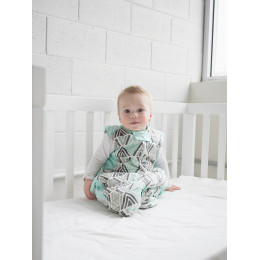 Sac de couchage - Coton Bio super épais Tribal Mint TOG 3.5 / 2-12 mois *