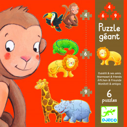 Puzzle géant - Ouistiti et ses amis - A partir de 2 ans
