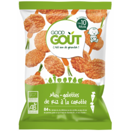 Mini-galette de riz à la carotte - 40g - à partir de 10 mois