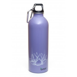 Gourde Inox 1 litre Lotus blanc