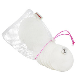 Disques démaquillants lavables en coton organique - Naturel - lot de 10