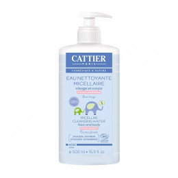 Eau nettoyante micellaire bébé visage et corps 500 ml