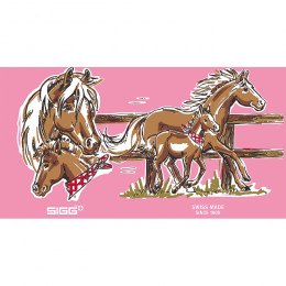 Gourde en aluminium - 400 ml - Chevaux et poulains