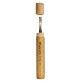 Etui de voyage en bambou pour brosse à dents enfant