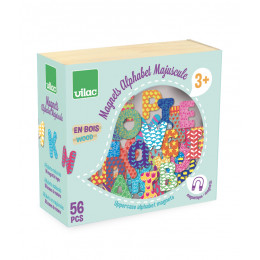 Magnets en bois 'Lettres majuscules' alphabet - à partir de 3 ans