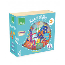 Magnets chiffres en bois - à partir de 3 ans