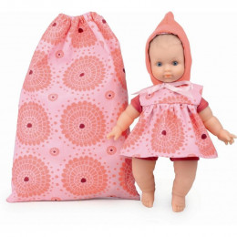Poupée Léo coton BIO Petite Rosace 25 cm - à partir de 10 mois