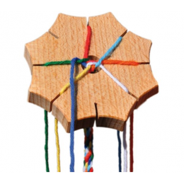 Etoile de tressage en bois - à partir de 4 ans