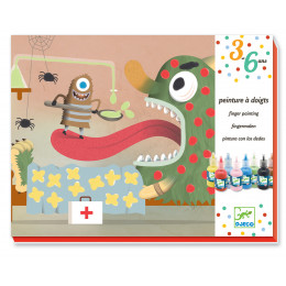 Peinture à doigts 'Décorer les affreux' - à partir de 3 ans