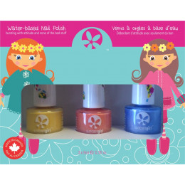 Set de 3 vernis à ongles pour enfant - 9 ml - à partir de 3 ans