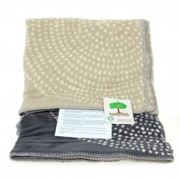 Grand plaid en coton BIO Cercles 150 x 200 cm