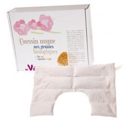Coussin nuque graines d'épeautre BIO