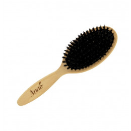 Brosse plate - bois de hêtre ciré et poils de sanglier sur coussin