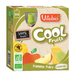 Cool Fruits - Pomme Poire - Lot de 4 Gourdes