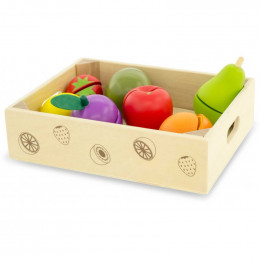 Fruits à découper en cageot 9 pièces - à partir de 18 mois