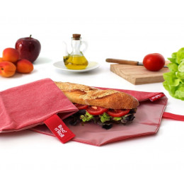 Pochette sandwich lavable et réutilisable Boc'n'Roll - Eco Red