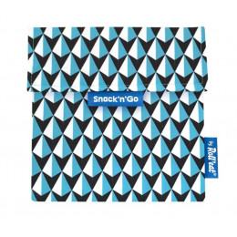 Pochette casse-croûtes lavable et réutilisable Snack'n'Go - Tiles Blue