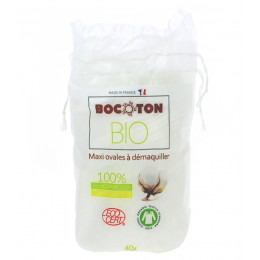 40 Maxi Ovales à démaquiller en coton Bio