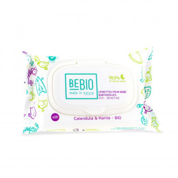 Mini pack lingettes BIO pour bébé calendula karité 20 unités
