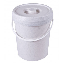 Seau à couche 12 litres Blanc cassé moucheté