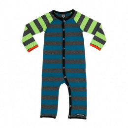 Pyjama combi en coton bio Lignes