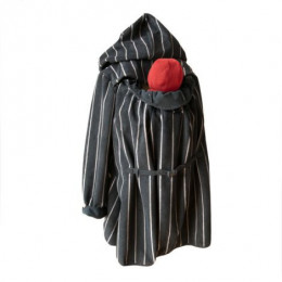 Veste de maternité en polaire avec ouverture dans le dos - Taille unique - Silver stripes