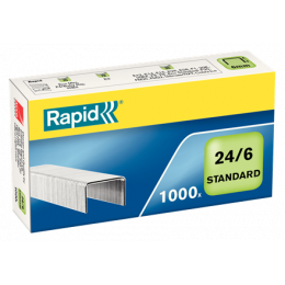 Agrafes galvanisées Rapid 24/6 - Lot de 1000 !