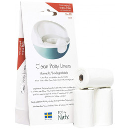 Clean Potty liners - sacs biodégradables pour petit pot révolutionnaire
