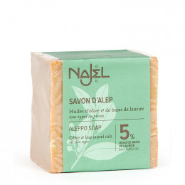 Savon d'Alep 5 % laurier - 200 g