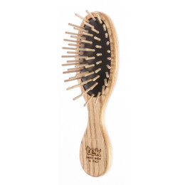 Mini-brosse ovale en frêne naturel