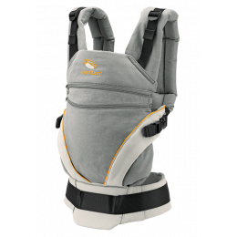 Porte-bébé Baby carrier XT en coton BIO - Grey Orange