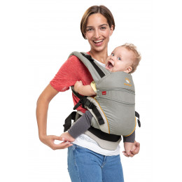 Porte-bébé Baby carrier XT en coton BIO - Grey Orange